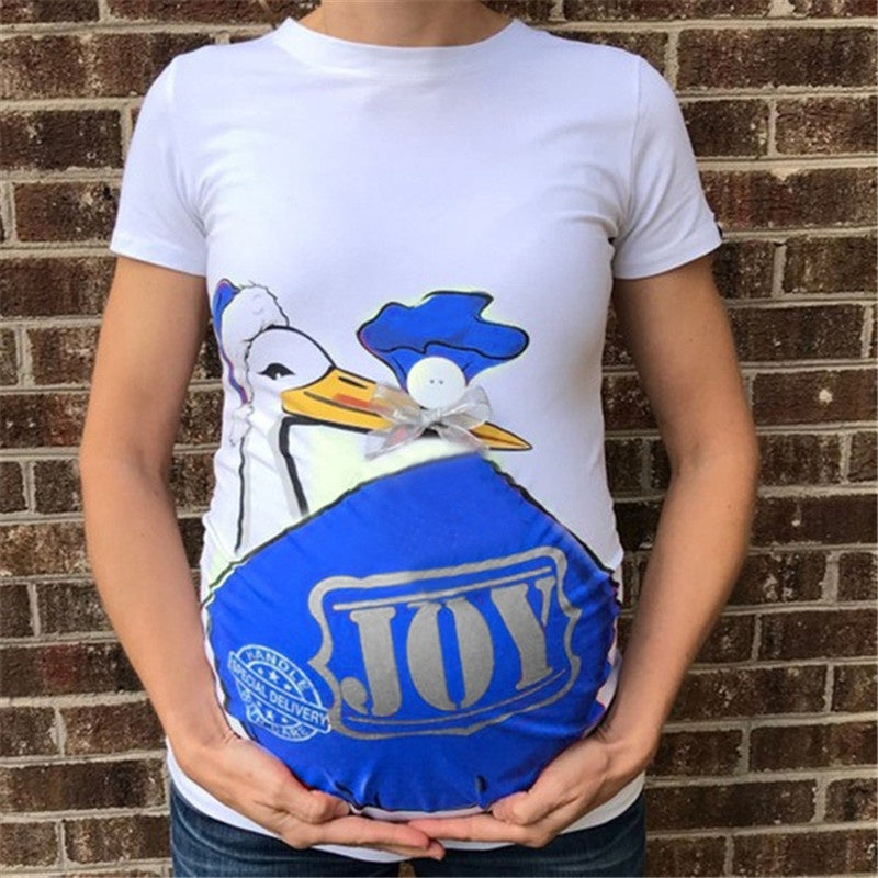 European and American summer new print duck slim Maternity wear