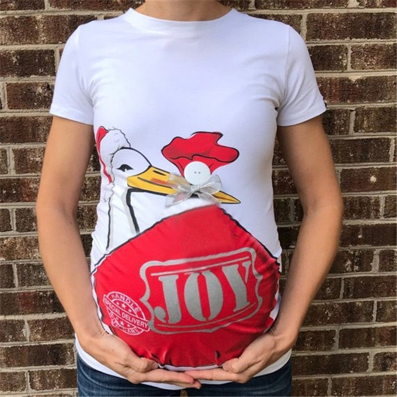 European and American summer new print duck slim Maternity wear