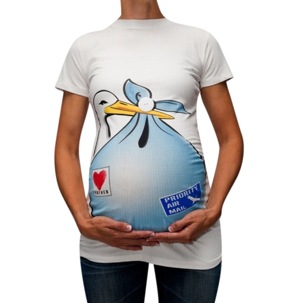 European and American summer new print duck slim Maternity wear