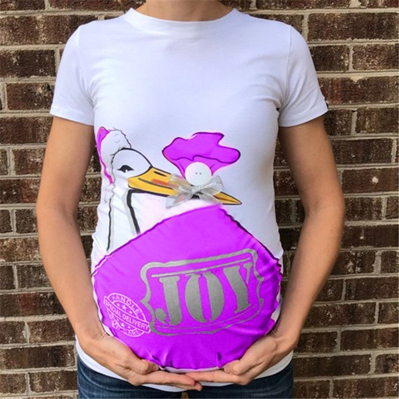 European and American summer new print duck slim Maternity wear