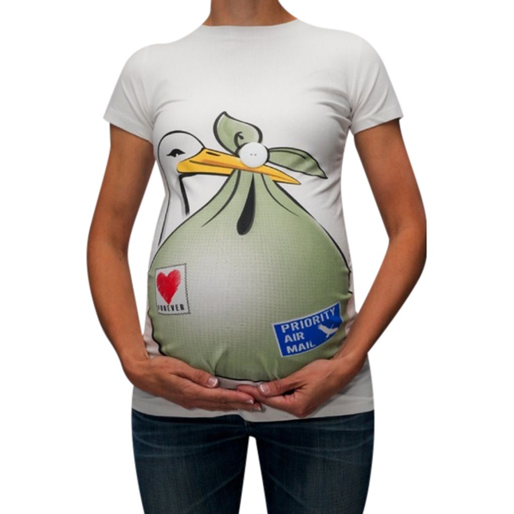 European and American summer new print duck slim Maternity wear