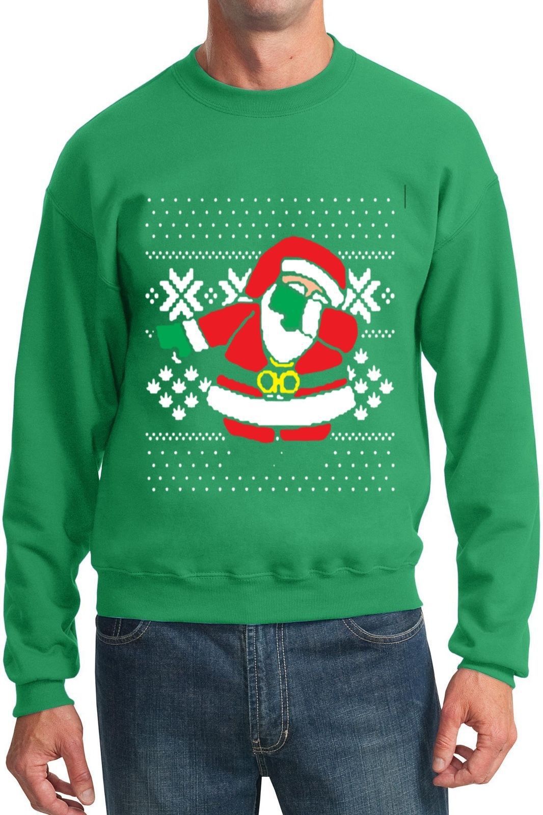 Autumn new men and women new Dabbing Santa Crewneck sweatshirt ugly Santa Claus hooded hoodie