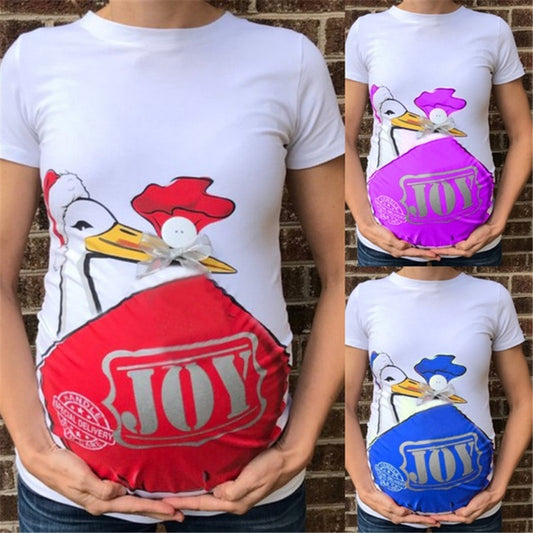 European and American summer new print duck slim Maternity wear